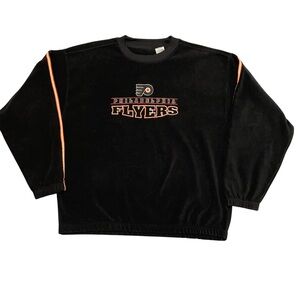 90’s Philadelphia Flyers Black Fleece Crewneck Active by Knights Athletics XL